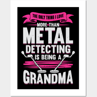 Metal Detecting Grandma Gift Posters and Art